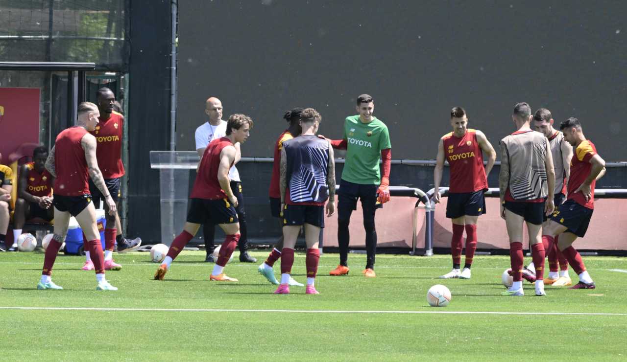 As Roma allenamento a Trigoria (LaPresse) - ilposticipo.it