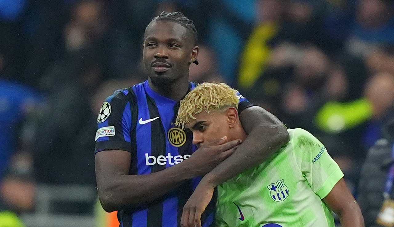 Lamine Yamal e Marcus Thuram (LaPresse) - ilposticipo.it