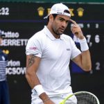 Matteo Berrettini in campo