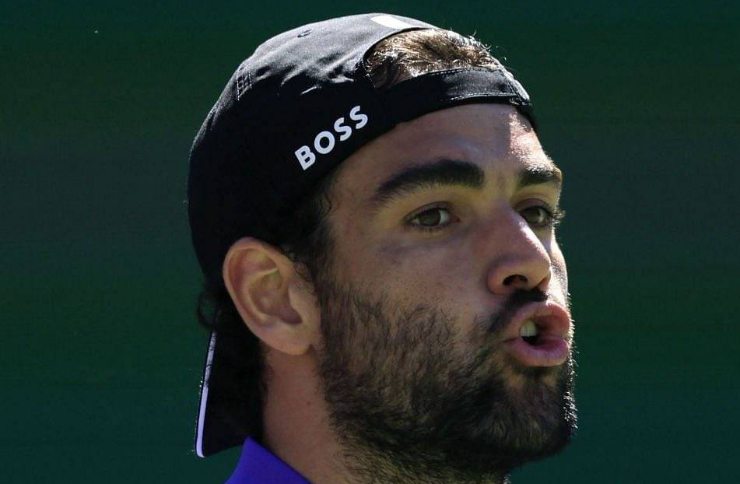 Primo piano di Berrettini