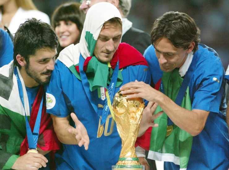 Totti, Gattuso e Filippo Inzaghi (LaPresse) - ilposticipo.it