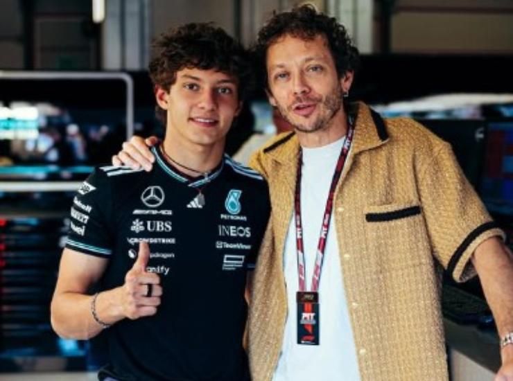 Kimi Antonelli e Valentino Rossi