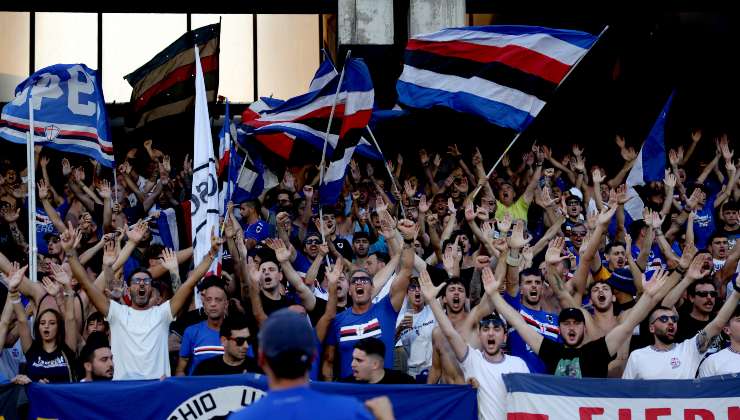 La tifoseria della Sampdoria