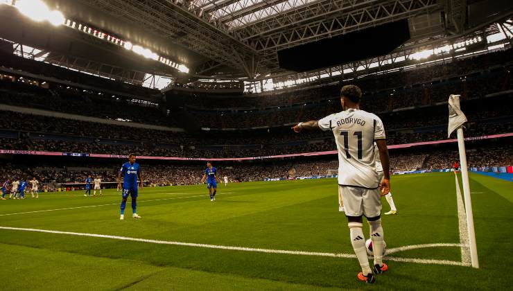 Calcio d'angolo al Santiago Bernabeu
