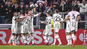 Un'esultanza della Juventus del passato