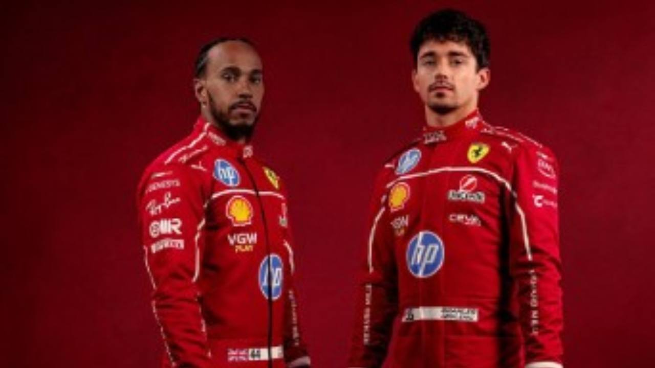 Hamilton e Leclerc in Ferrari